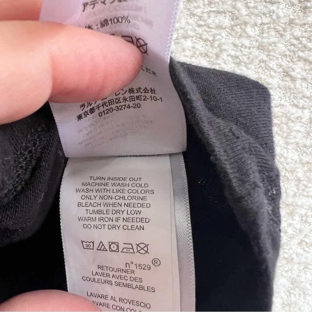 Ralph Lauren Baby Infant Black Party Time Bear Short Sleeve‎ Shirt Size 3 Months